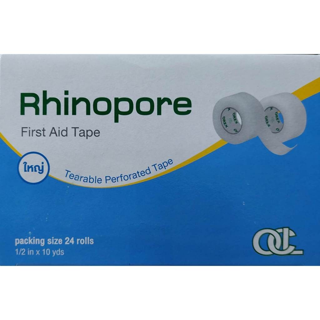 Rhinopore First Aid Tape (1 box 24 roll) 1/2"x10y