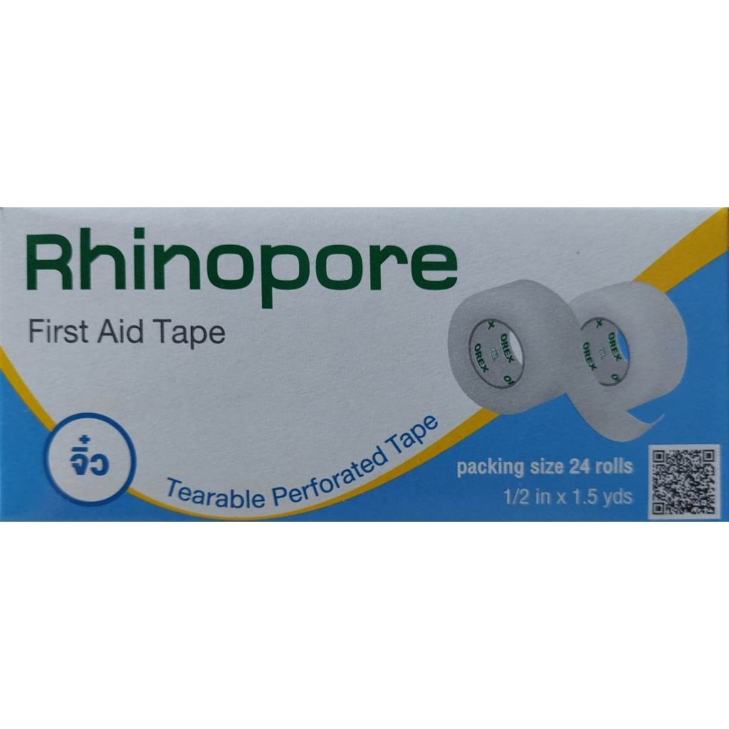 Rhinopore First Aid Tape (1 box 24 roll) 1/2"x1.5y