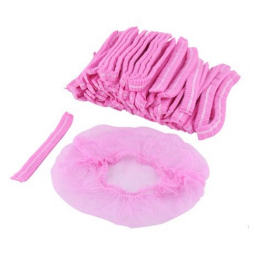 Rich Healthcare หมวกตัวหนอน เกรด A เเบบ เย็บ 2 เส้น หมวกคลุมผมใยสังเคราะห์ มี 4 สี Disposable Non woven Cap 50/100pcs