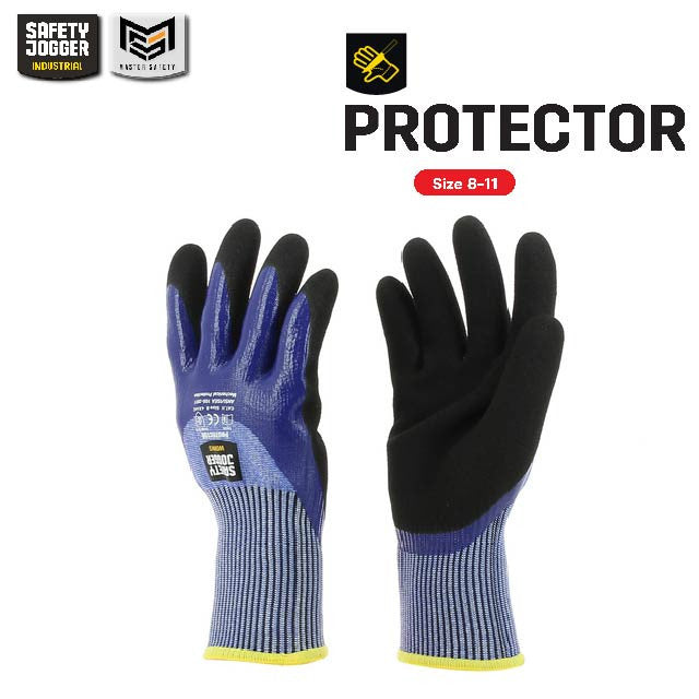 Rich Healthcare x Safety Jogger PROTECTOR ถุงมือเซฟตี้ ระดับ 5/C นิรภัย HPPE เคลือบยางไนไตร ได้มาตรฐานสากล