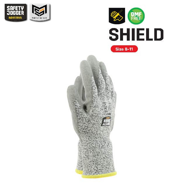 Rich Healthcare x Safety Jogger SHIELD ถุงมือเซฟตี้ HPPE ทนต่อการบาด 5/C ไร้รอยต่อ DMF FREE ได้มาตรฐานสากล