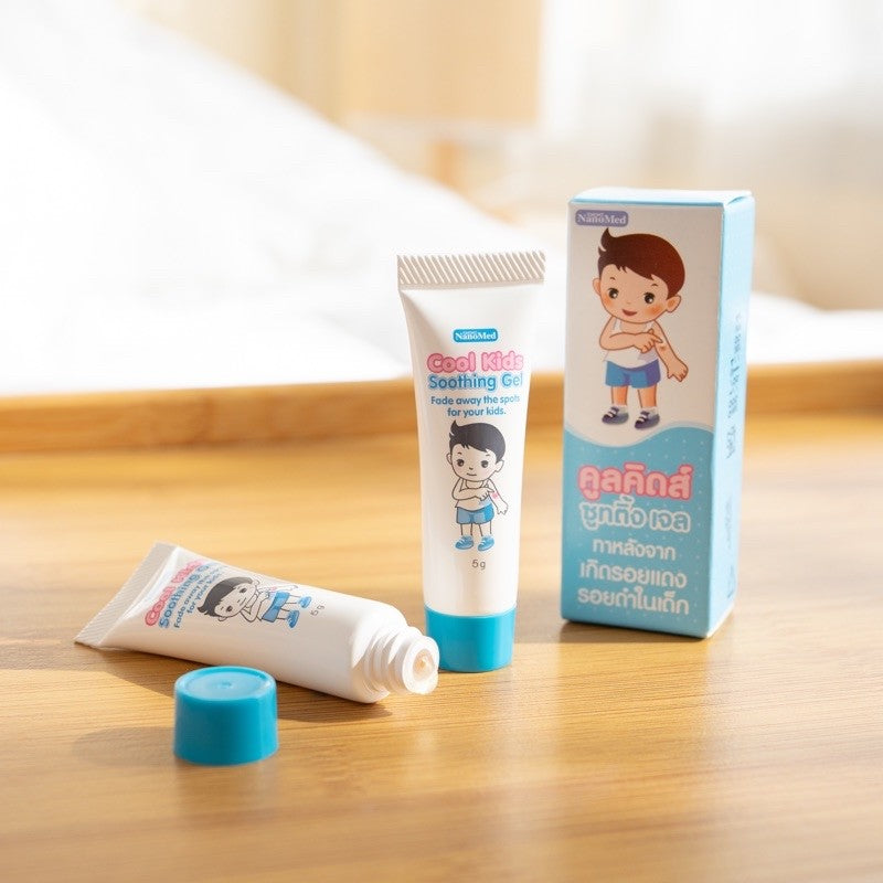 NanoMed Cool Kids Soothing Gel 9g. คูลคิดส์ซูทติ้งเจล เจลสมุนไพร อ่อนโยน ลดรอยแพ้ คัน รอยแดง รอยดำจากยุงกัด