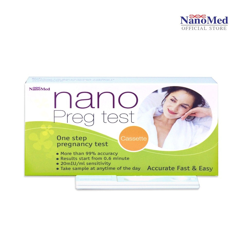 Nano Pregnancy Test ชุดตรวจการตั้งครรภ์ ตรวจท้องได้แม่นยำ 99% รู้ผลไวภายใน 40 วินาที (ไม่ระบุชื่อสินค้า)