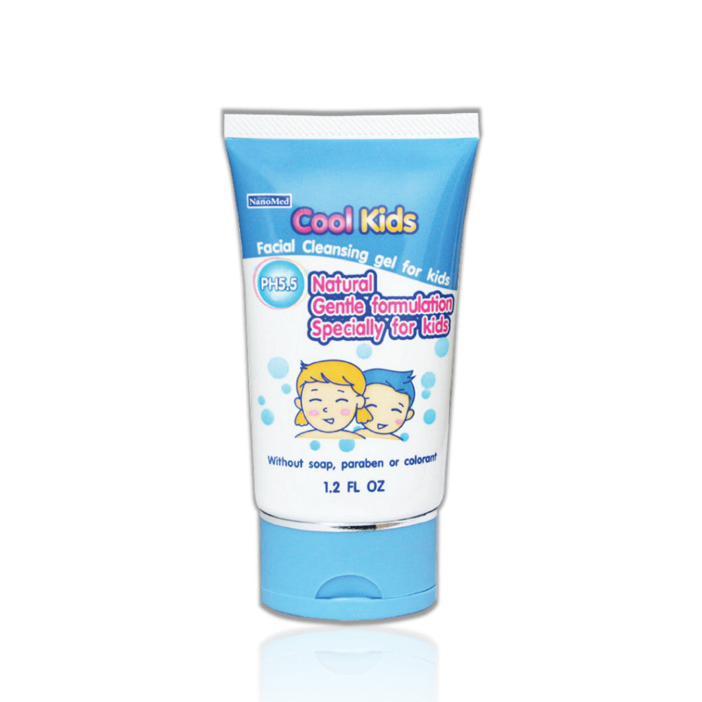 NanoMed Cool Kids Facial Cleansing gel เจลล้างหน้าเด็กคูลคิดส์ pH5.5 ผ่านการทดสอบการระคายเคือง 36ml.