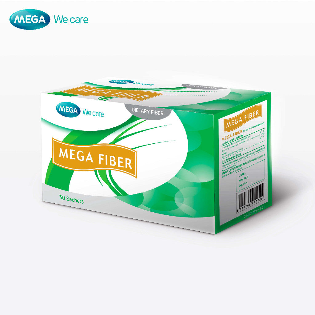 Mega We Care เมก้าวีแคร์ MEGA FIBER (30 Sachets) เมก้า ไฟเบอร์ 30 ซอง