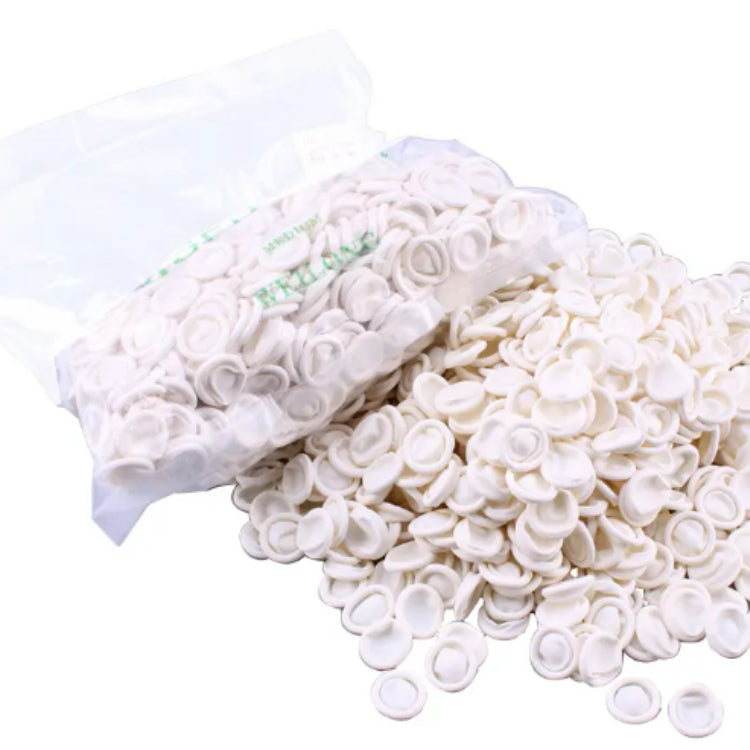 Rich Healthcare ถุงนิ้วยางสีขาว Latex Finger Cots (White) ไม่มีแป้ง ป้องกันฝุ่น รอยนิ้วมือ 500g