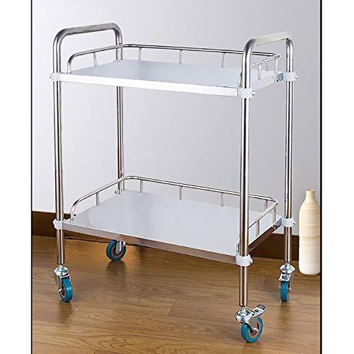 Happy Trolley - Stainless Steel Clinic Hospital Trolley (2 Drawers)