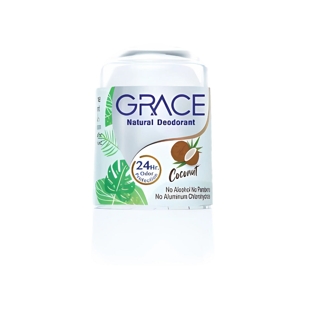 Grace Natural Deodorant เกรซ โรลออนระงับกลิ่นกายสารส้มธรรมชาติ 70g