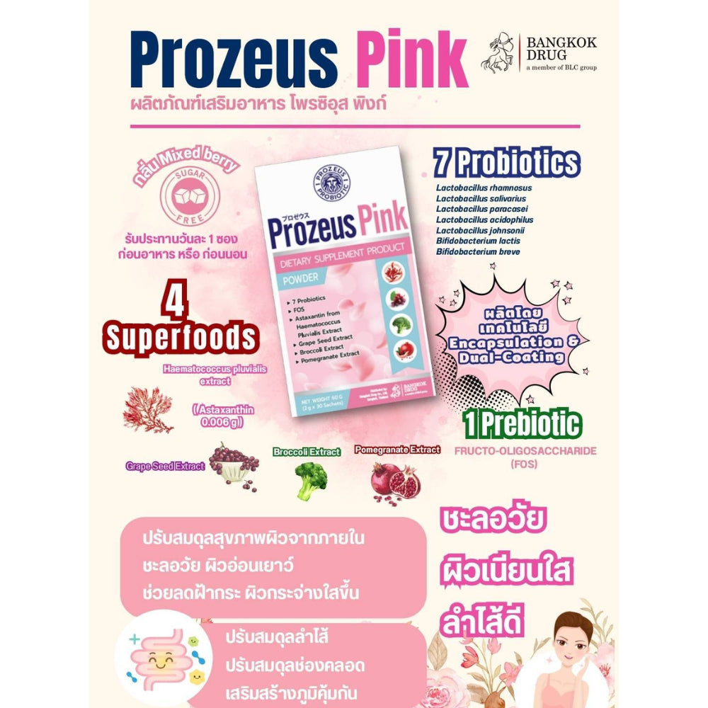 Prozeus Pink Beauty Booster Probiotic