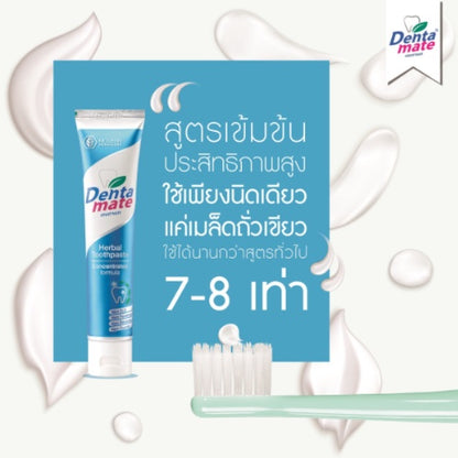 Dentamate Fresh Mint/Originalยาสีฟัน สมุนไพร เดนตาเมท สูตรเข้มข้น / ดั้งเดิม 18/40/60/120g ลดเหงือกอักเสบ ลมหายใจสดชื่น