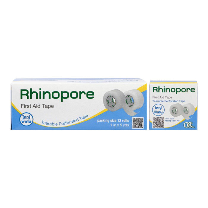 Rhinopore First Aid Tape (1 box 12 roll) 1"x5y