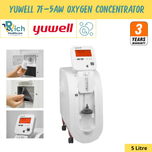 Yuwell Thailand Oxygen Generator เครื่องผลิตออกซิเจน ขนาด 5 ลิตร Yuwell รุ่น 7F-5AW [3 Year Warranty]