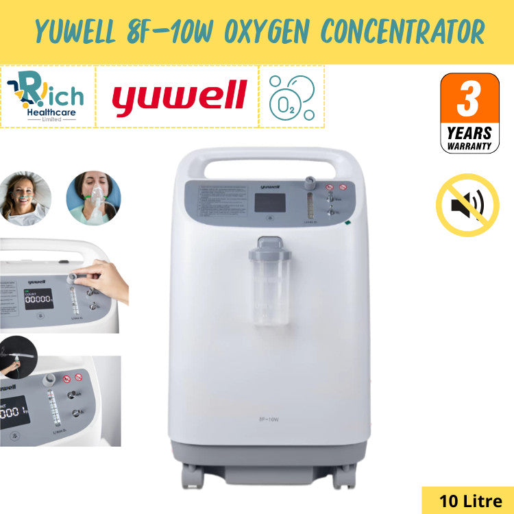 Yuwell Thailand Oxygen Concentrator เครื่องผลิตออกซิเจน ขนาด 10 ลิตร Yuwell รุ่น 8F-10W เสียงเงียบ [3 Year Warranty]