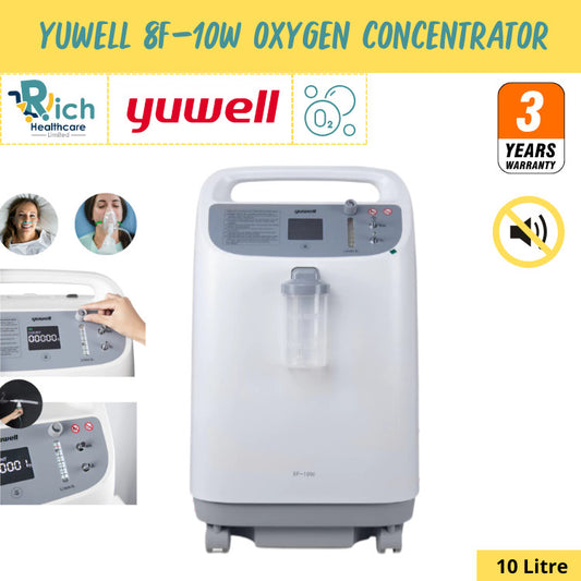 Yuwell Thailand Oxygen Concentrator เครื่องผลิตออกซิเจน ขนาด 10 ลิตร Yuwell รุ่น 8F-10W เสียงเงียบ [3 Year Warranty]