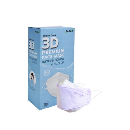 Biosafe KF94 4 Ply Medical Face Mask หน้ากากอนามัยไทย กรอง 4 ชั้น 3 มิติ  [40 ชิ้น] Premium Mask [Medical Grade]