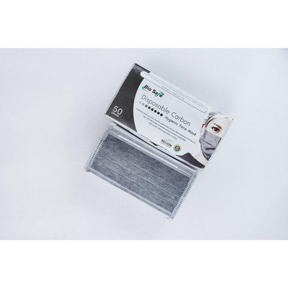 Biosafe Carbon Medical Mask หน้ากากอนามัยคาร์บอน (Carbon) หนา 4ชั้น  กล่อง 50 ชิ้น