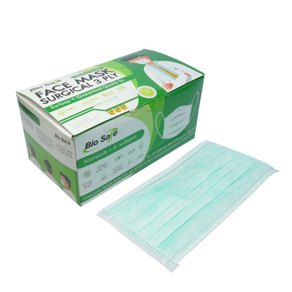 Biosafe Surgical Face Mask 3 Ply หน้ากากอนามัย 3 ชั้นทางการแพทย์  กล่อง 50 ชิ้น