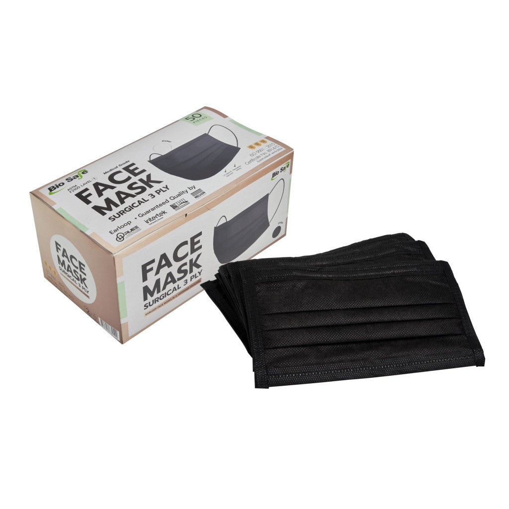 Biosafe Surgical Face Mask 3 Ply หน้ากากอนามัย 3 ชั้นทางการแพทย์  กล่อง 50 ชิ้น
