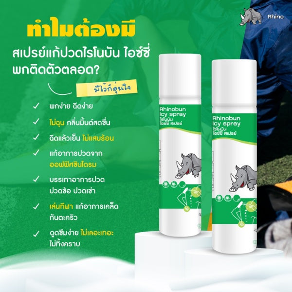 Rhinobun Icy Spray (Pain Relief Spray) 150ml