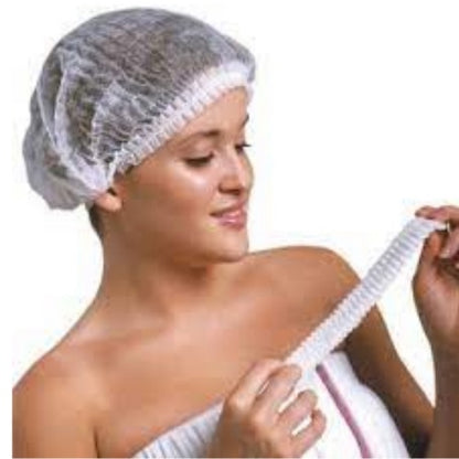 Rich Healthcare หมวกตัวหนอน เกรด A เเบบ เย็บ 2 เส้น หมวกคลุมผมใยสังเคราะห์ มี 4 สี Disposable Non woven Cap 50/100pcs