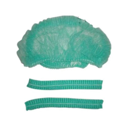 Rich Healthcare หมวกตัวหนอน เกรด A เเบบ เย็บ 2 เส้น หมวกคลุมผมใยสังเคราะห์ มี 4 สี Disposable Non woven Cap 50/100pcs