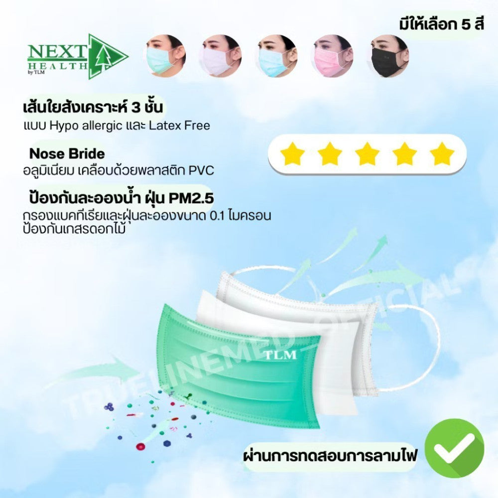 [1 Carton 50 Box] Next Health Disposable Medical Mask 3 Layer [50pcs/Box]
