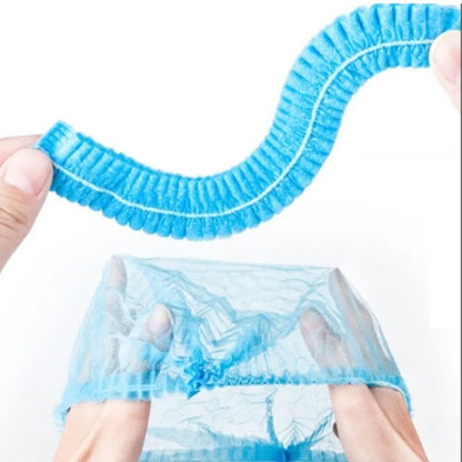 Rich Healthcare หมวกตัวหนอน เกรด A เเบบ เย็บ 2 เส้น หมวกคลุมผมใยสังเคราะห์ มี 4 สี Disposable Non woven Cap 50/100pcs