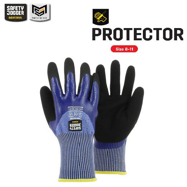 Rich Healthcare x Safety Jogger PROTECTOR ถุงมือเซฟตี้ ระดับ 5/C นิรภัย HPPE เคลือบยางไนไตร ได้มาตรฐานสากล