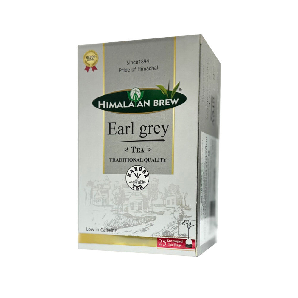 Himalayan Brew Earl Grey (25 tea bags) รสเบา เอิร์ล เกรย์ ชนิดซอง แพ็ค 25 ซอง (low caffeine) Kangra Tea