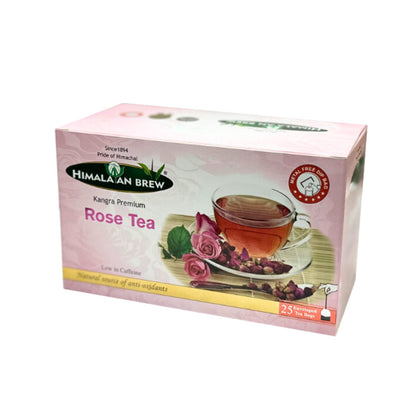 Himalayan Brew Premium Bulgarian Rose Tea (25 tea bags) ชากุหลาบบัลแกเรีย ชนิดซอง แพ็ค 25 ซอง (low caffeine) Kangra Tea