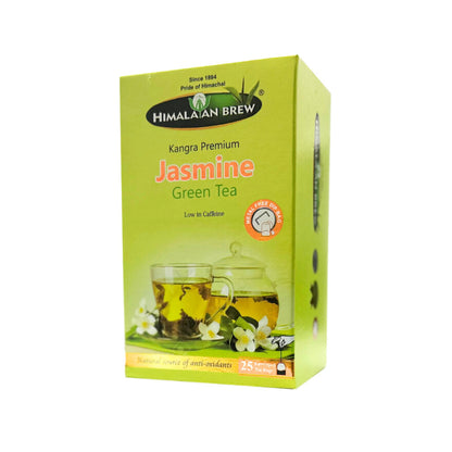 Himalayan Brew Jasmine Green Tea (25 tea bags) ชาเขียว จัสมิน กรีนที ชนิดซอง แพ็ค 25 ซอง (low caffeine) Kangra Tea