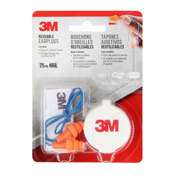 3M Earplugs ที่อุดหู ลดเสียง เอียร์ปลั๊ก โฟมอุดหู กั้นเสียง Earplug มี 2 แบบ (ใช้ซ้ำได้1คู่ / ใช้แล้วทิ้ง4คู่)disposable