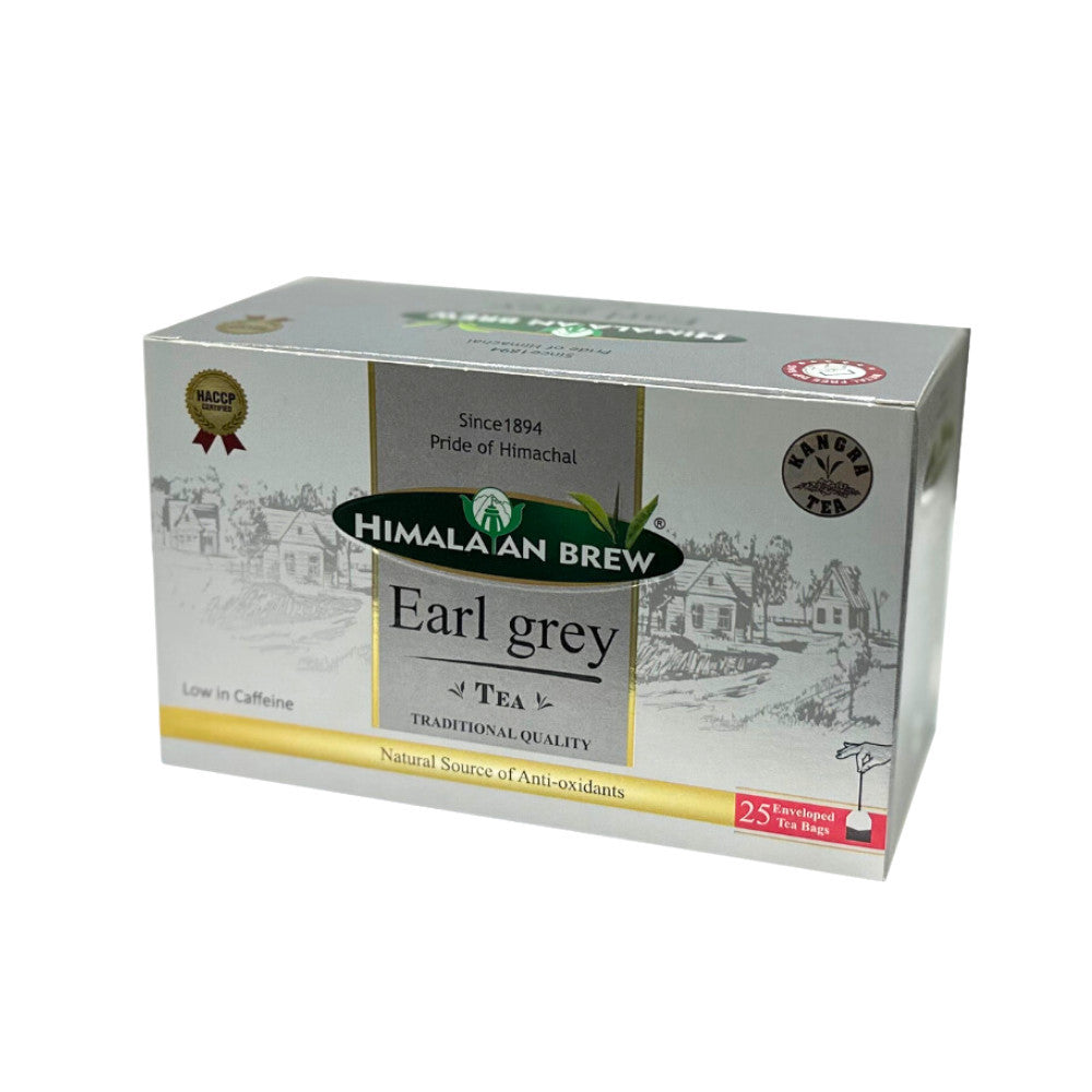 Himalayan Brew Earl Grey (25 tea bags) รสเบา เอิร์ล เกรย์ ชนิดซอง แพ็ค 25 ซอง (low caffeine) Kangra Tea