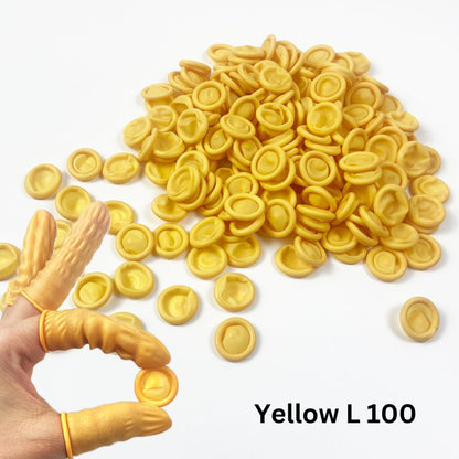 Rich Healthcare Latex Finger Cots ถุงนิ้ว ปลอก ถุงนิ้วยาง ถุงสวม ที่สวม Finger cots 20,50,100ชิ้น/ถุง 4 สี