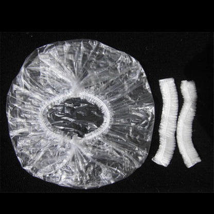 Rich Healthcare Disposable Shower Cap หมวกใส่อาบน้ำ Poly Ethylene PE คุณภาพดีหมวกพลาสติกใสตัวหนอน เเพ็ค 50/100 ชิ้น