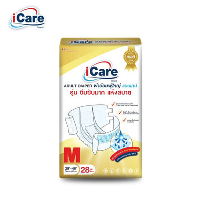 iCare Adult Diaper Platinum (Jumbo) Size M (112pcs/Carton)