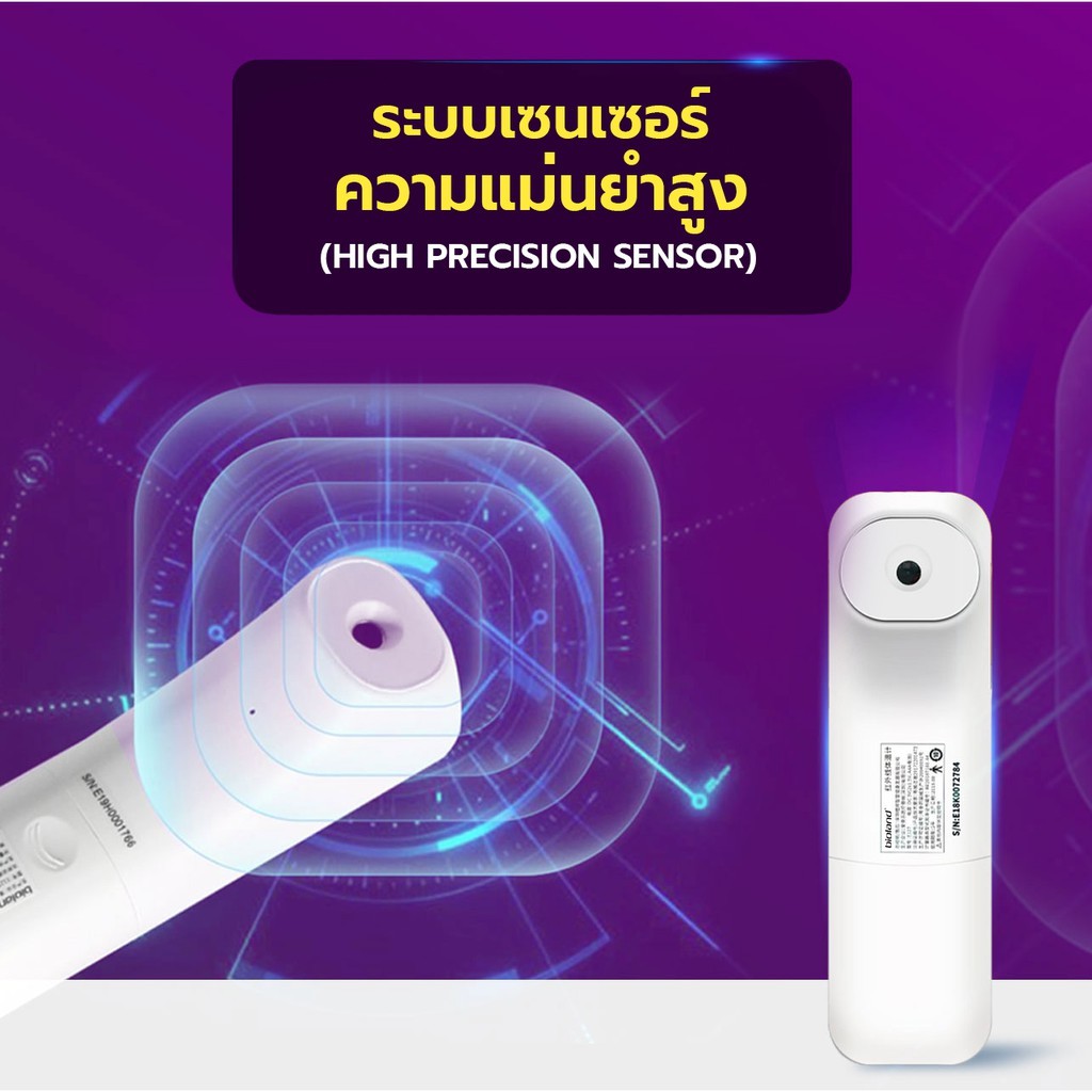 ALLWELL Contactless Infrared Thermometer เครื่องวัดอุณหภูมิร่างกาย แบบอินฟราเรด รุ่น E122 [1 Year Warranty]