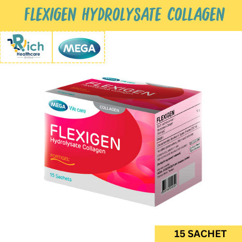 Mega We Care เมก้าวีแคร์ FLEXIGEN (15 Sachets) เฟลกซิเจน  15 ซอง
