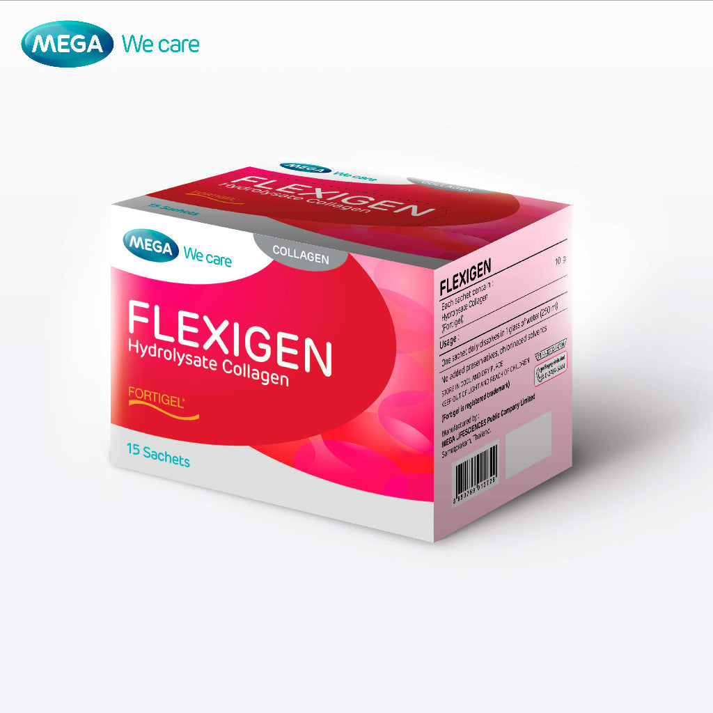 Mega We Care เมก้าวีแคร์ FLEXIGEN (15 Sachets) เฟลกซิเจน  15 ซอง