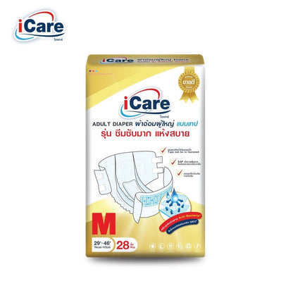 iCare Adult Diaper Platinum (Jumbo) Size M (112pcs/Carton)