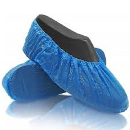 Rich Healthcare PE Shoe Cover ถุงพลาสติกสวมคลุมรองเท้ากันเปื้อนกันฝุ่นและสามารถกันน้ำได้ด้วย 50 /100 ชิ้น [Free Size}