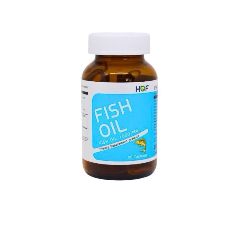 HOF Fish Oil 60 Capsules ฮอฟ ฟิชออย 1000mg (EPA 180mg, DHA 120mg)