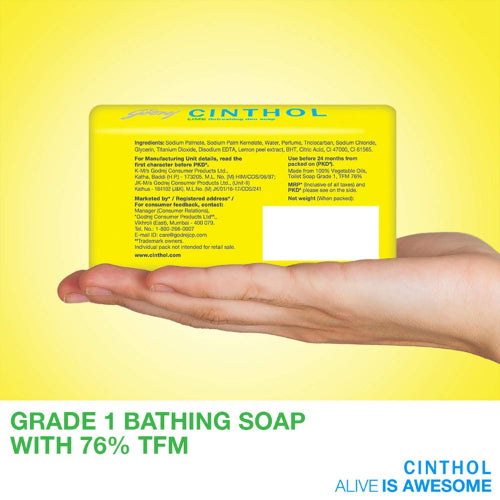 Godrej Cinthol Lime Bar Soap 100g