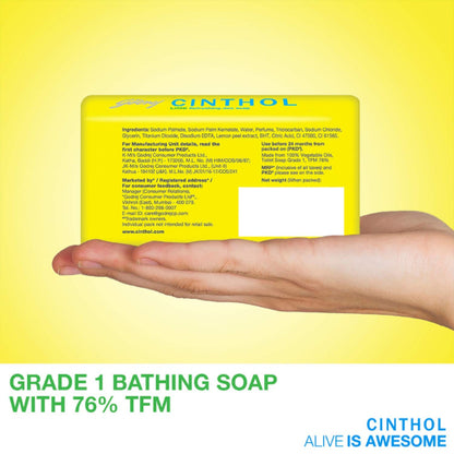 Godrej Cinthol Lime Bar Soap 100g