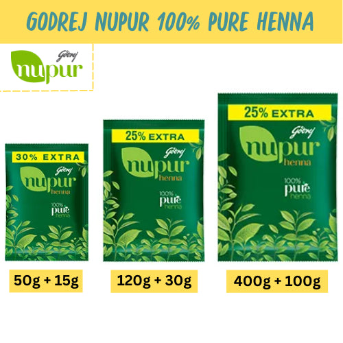 Godrej Nupur Henna 100% Natural 75g / 150g / 500g