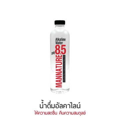 น้ำด่าง อัลคาไลน์ แมนเนเจอร์ ขนาด 500 มล. แพ็ค 12 ขวด Alkaline Water Mannature PH8.5