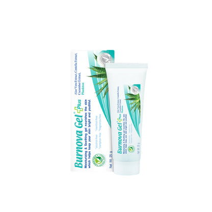 Burnova Gel Plus 25g/50g/70g 3 สี เจลว่านหางจระเข้ ลดรอยสิว ผิวไหม้ เบอโนว่าเจล