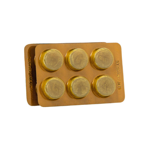 Golden Throat Lozenge ลูกอมโกลเด้น โธรท โลเซ็น 12เม็ด [1 กล่องเล็ก]