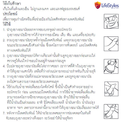 (1 แถม 1) LifeStyles Silke Strawberry Condom ถุงยางอนามัย สตรอเบอร์รี่ ผิวเรียบ ขนาด 52 มม. บรรจุ 1 กล่อง (3 ชิ้น)