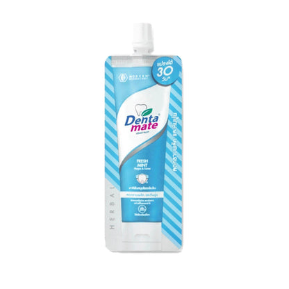 DENTAMATE (Fresh Mint / Yuzu Mint / Peach Mint) 11 g. เดนตาเมท ยาสีฟันสมุนไพรสกัด เฟรชมินต์ 11 กรัม